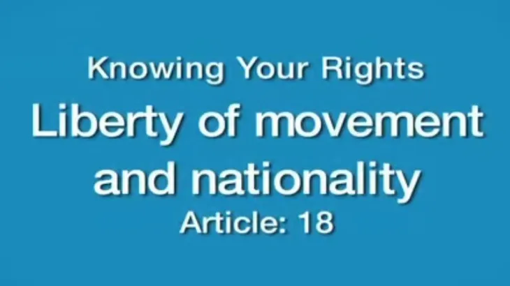 Knowing your rights (Articles 18, 25 and 21) – United Nations Convention on the Rights of Persons with Disabilities