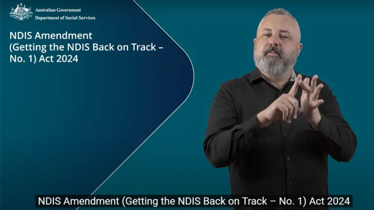 NDIS Bill overview – Auslan