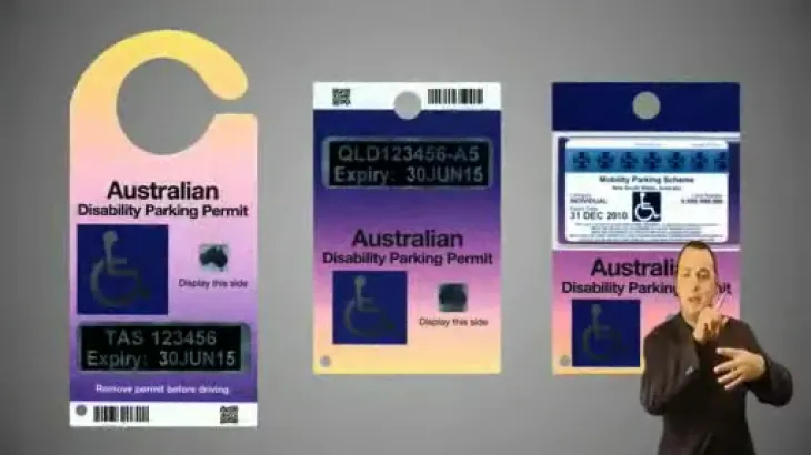 The Australian Disability Parking Scheme video frame