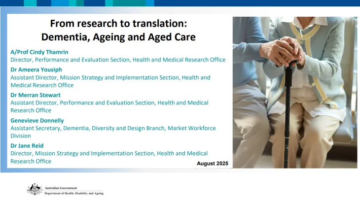 From research to translation – Dementia, Ageing and Aged Mission cover image