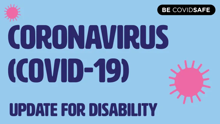Webinar update for disability sector image