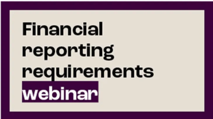 Financial reporting requirements webinar tile