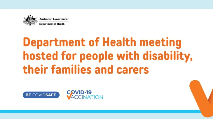 Webinar tile disability families carers