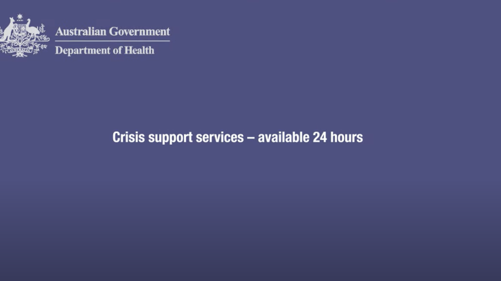 Crisis support services – available 24 hours