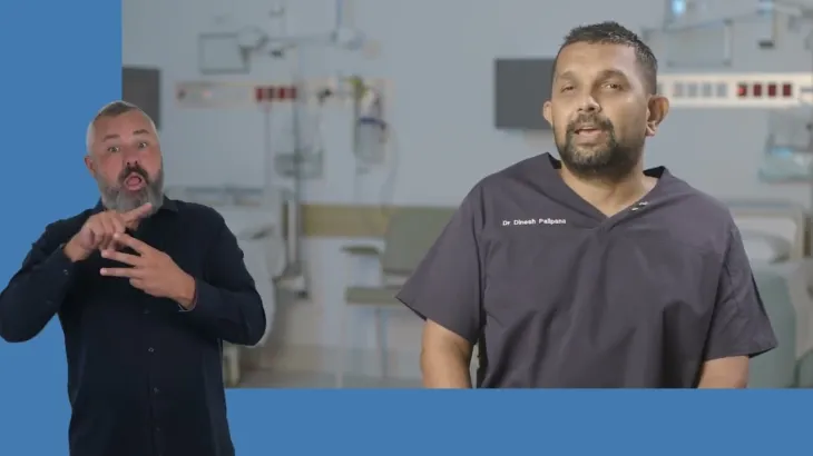 Auslan translations of Dr Dinesh Palipani 