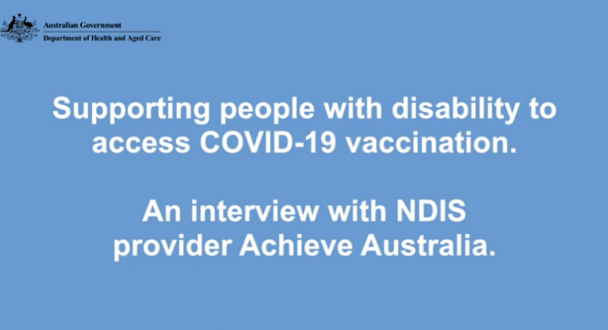 Supporting people with disability to access COVID-19 vaccination – for disability support providers