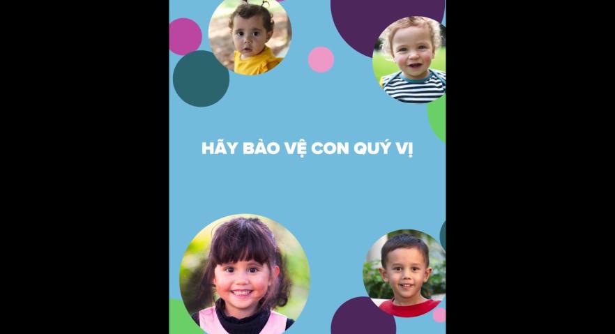 Protect your child against the flu video still in Vietnamese
