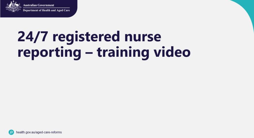 24/7 registered nurse reporting – training video