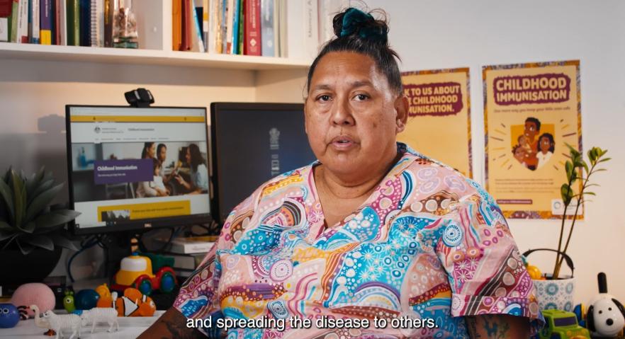 Health Worker Irene talks about how getting immunised can protect your children