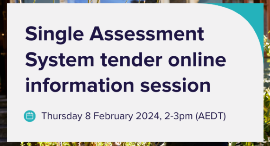 Single Assessment System for aged care
