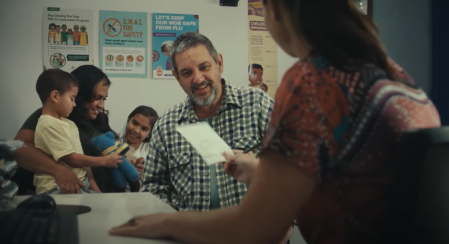 Screenshot from the 60-day prescriptions campaign video – First Nations