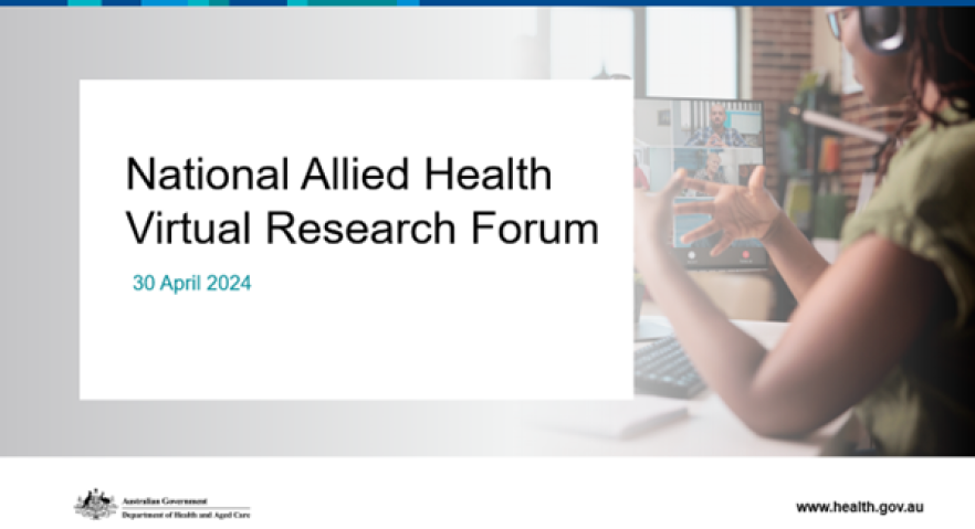 2024 National Allied Health Virtual Research Forum