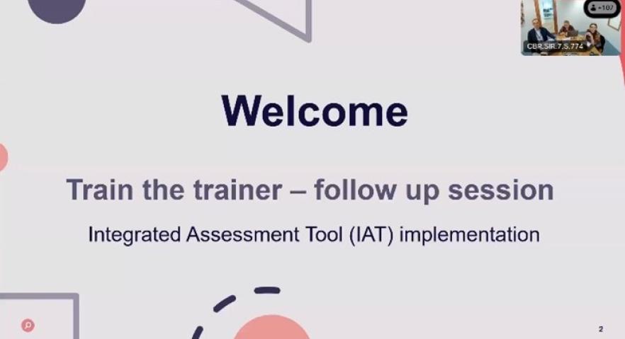 Virtual Integrated Assessment Tool (IAT) – Train-the-trainer session 2