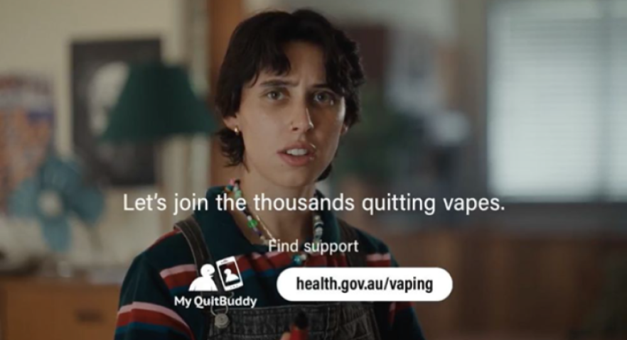 Girl holding a vape