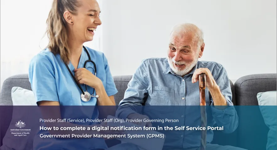 How to complete a digital notification form in the Self Service Portal – Video