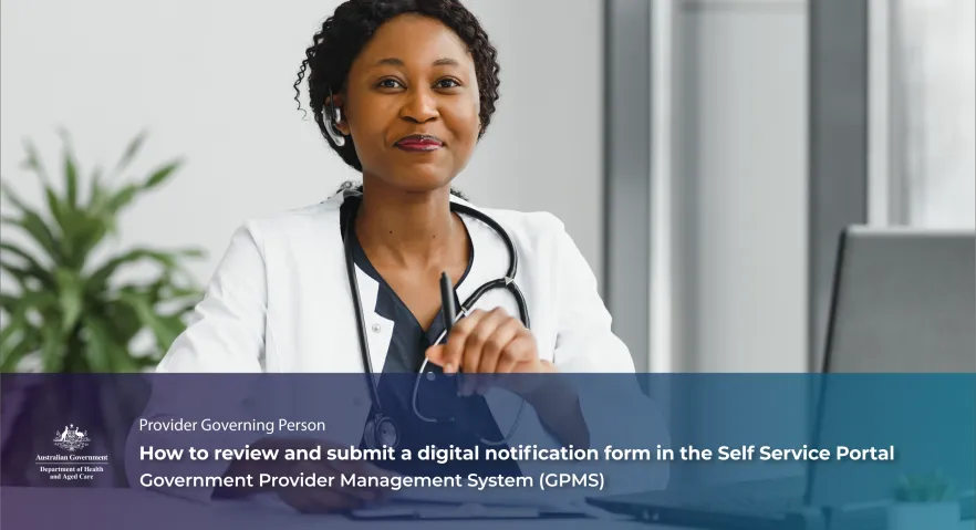 How to review and submit a digital notification form in the Self Service Portal – Video