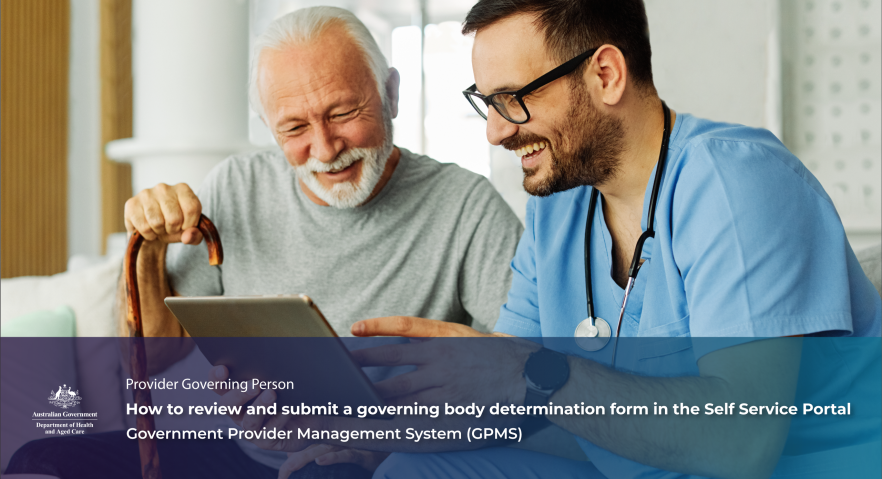 How to review and submit a governing body determination form in the Self Service Portal – Video