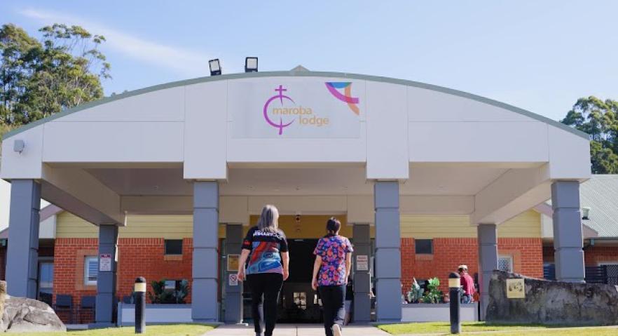 Image of 2 Aged care nurses walking