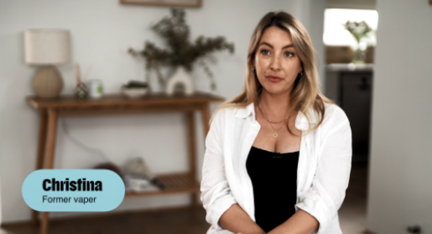 Christina, give up vaping