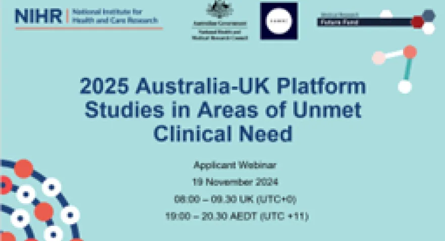 Video image_2025 Australia-UK Platform Studies in Areas of Unmet Clinical