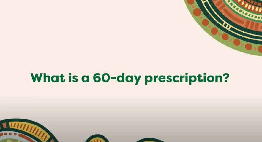 What is a 60-day prescription?