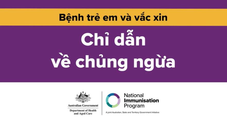 Chỉ dẫn về cuộc hẹn tới chủng ngừa cho con quý vị  
