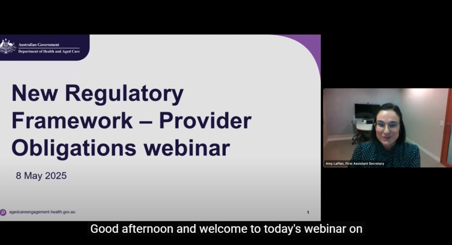 New Regulatory Framework – Provider Obligations webinar – video