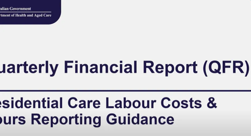 Quarterly Financial Report (QFR) Residential Care Labour Costs & Hours Reporting Guidance