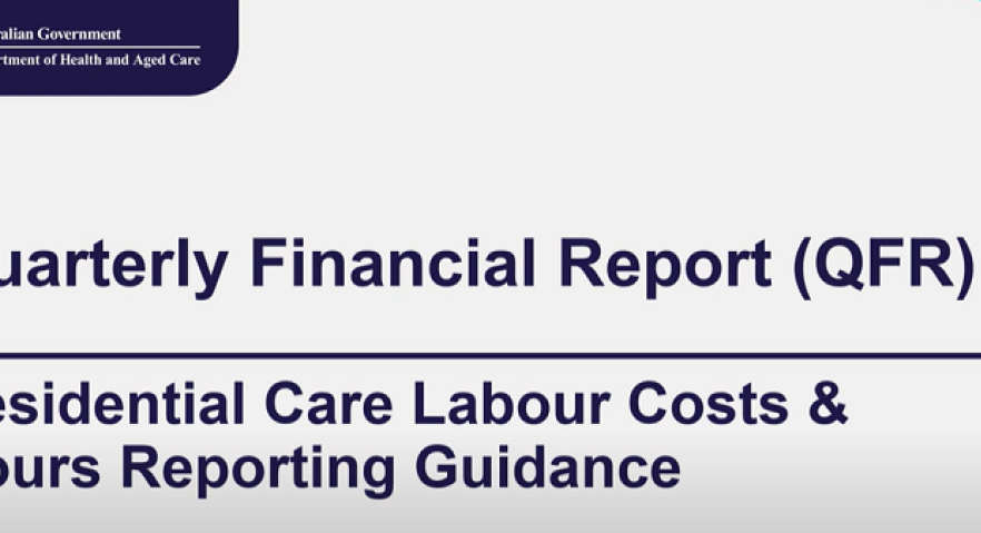 Quarterly Financial Report (QFR) Residential Care Labour Costs & Hours Reporting Guidance