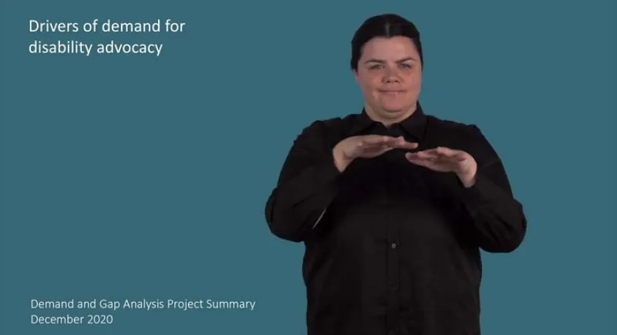 Demand and Gap Analysis Project Summary – Auslan