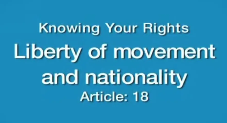 Knowing your rights (Articles 18, 25 and 21) – United Nations Convention on the Rights of Persons with Disabilities