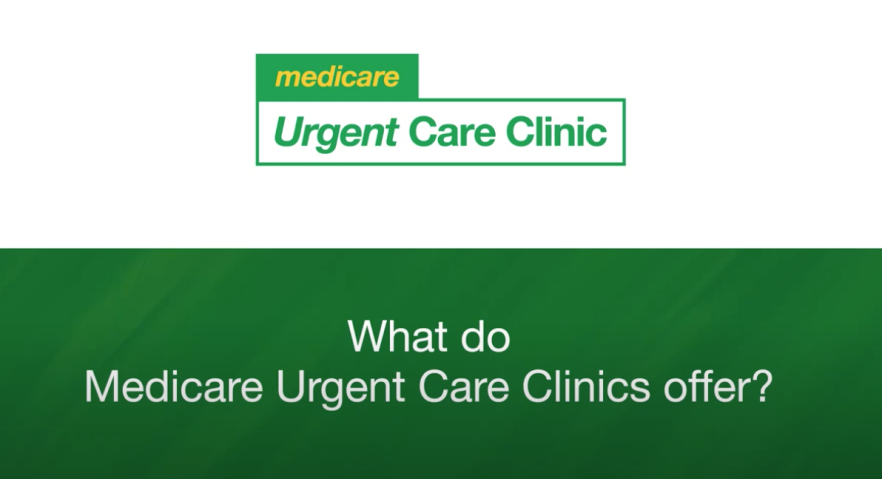 Medicare Urgent Care Clinics: What Urgent Care Clinics offer – animation 