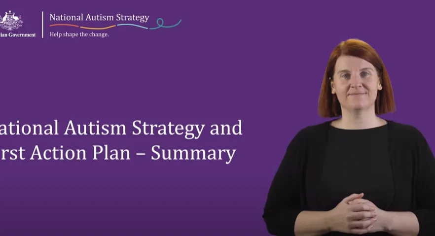 National Autism Strategy and First Action Plan – Summary cover image