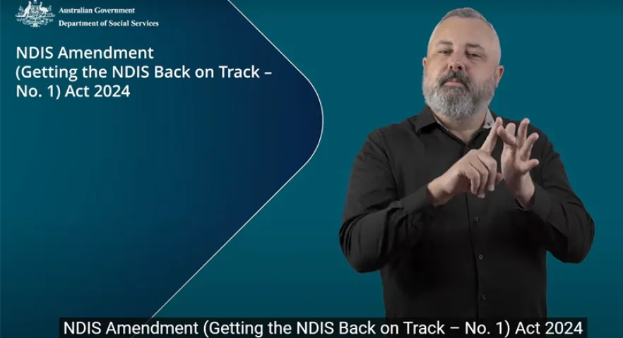 NDIS Bill overview – Auslan