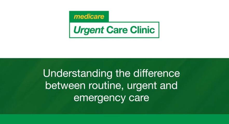 Understanding the difference between routine, urgent and emergency care – animation