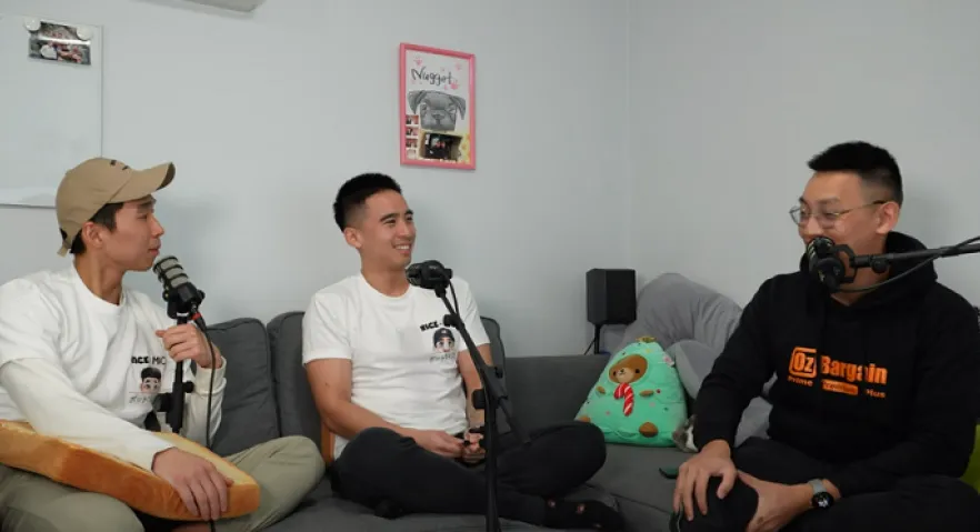 Screen capture of the Rice n Mics Podcast – staying healthy in our 20’s