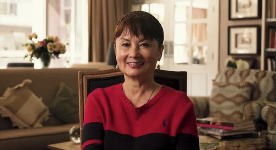 Elderly woman smiling