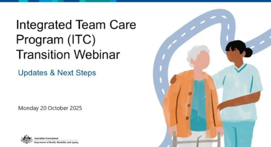 Integrated Team Care (ITC) Program Transition Webinar cover page