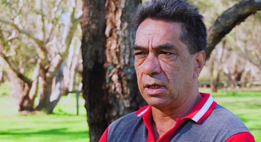 Bruce Loo, a Noongar man, talking about how to do the bowel cancer screening test