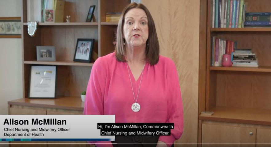 Video still of Alison McMillan