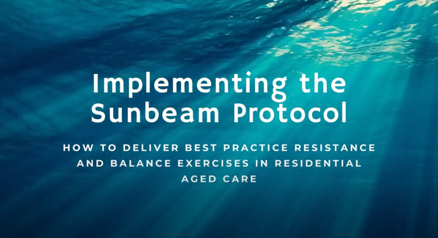 Screen capture of Allied health professional instructional video