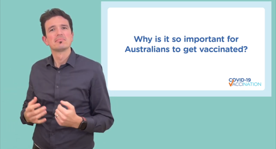 Jame's vaccination experience screenshot