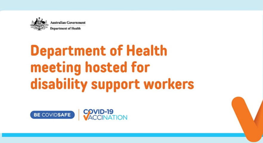 Department of Health meeting hosted for disability support workers