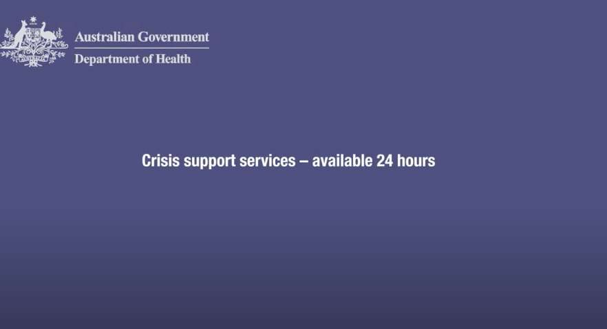 Crisis support services – available 24 hours