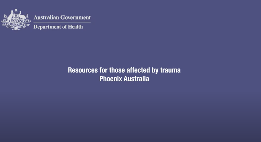 Resources for those affected by trauma
