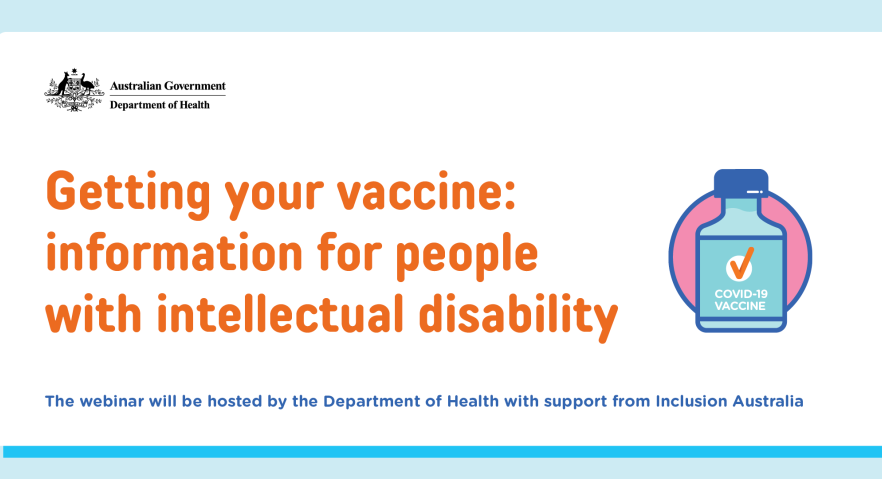 Getting your COVID-19 vaccine – information for people with intellectual disability cover image
