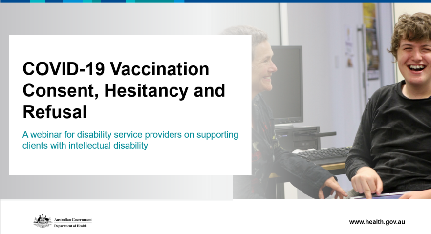 COVID-19 vaccination consent and hesitancy – webinar for disability service providers