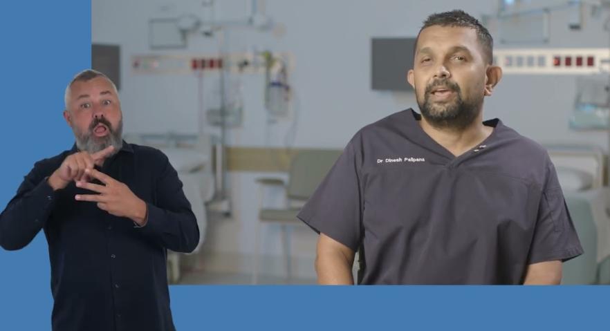 Auslan translations of Dr Dinesh Palipani