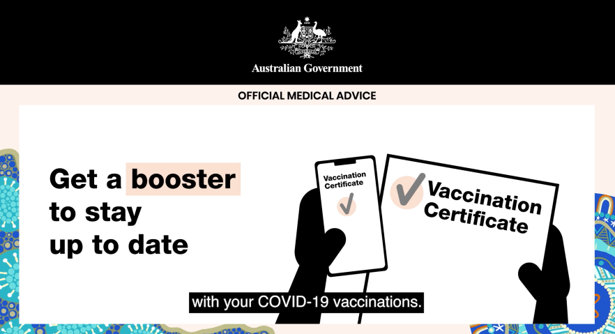 COVID-19 vaccination – COVID-19 booster vaccinations (15 second animation for Aboriginal and Torres Strait Islander people)