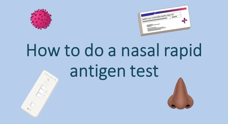 Coronavirus (COVID-19) – Video – How to do a nasal rapid antigen test